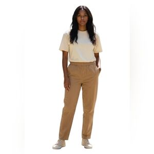 Components Solid Twill Tan Pull On Pants - Short Length Size 10